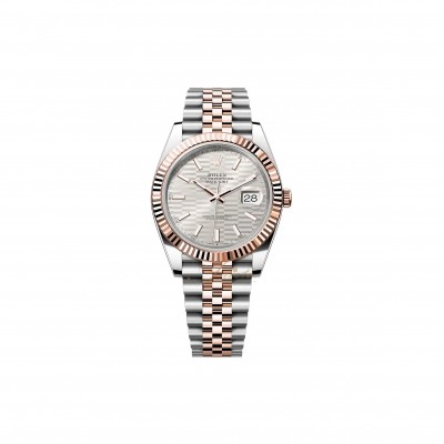 ROLEX DATEJUST SILVER DIAL 41MM WATCH 126331-0018