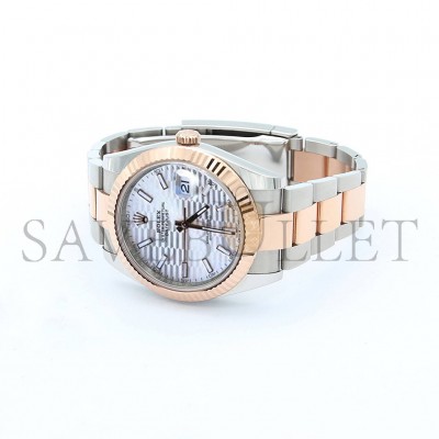 ROLEX DATEJUST SILVER DIAL 41MM WATCH 126331-0018
