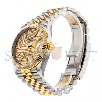 ROLEX DATEJUST GOLDEN PALM 36MM WATCH 126233