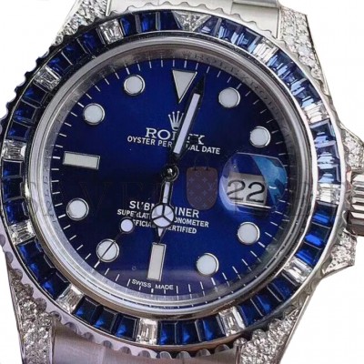 ROLEX SUBMARINER DIAMOND BEZEL 40MM WATCH 116659