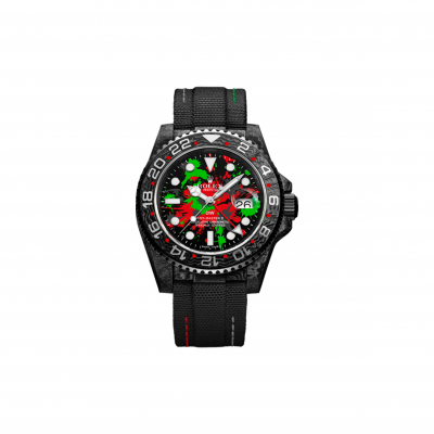 ROLEX GMT-MASTER II DIW CARBON MOTLEY EDITION 40MM WATCH 6118