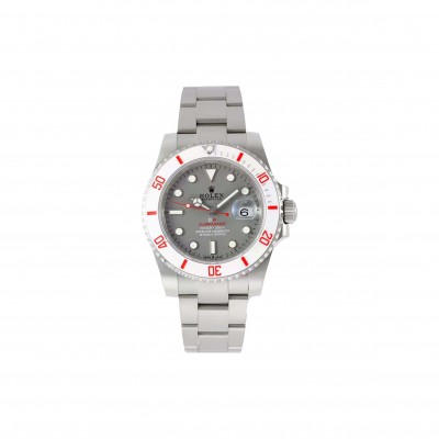 ROLEX SUBMARINER DIW PARAKEET GREY DIAL 41MM WATCH 116610LN