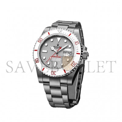 ROLEX SUBMARINER DIW PARAKEET GREY DIAL 41MM WATCH 116610LN