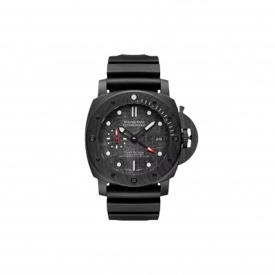 PANERAI SUBMERSIBLE LUNA ROSSA CARBOTECH GMT 47MM WATCH PAM01039