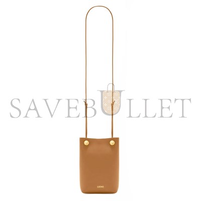 LOEWE PEBBLE POUCH IN SMOOTH CALFSKIN CANBSPPX01 (17*21.5*7cm)