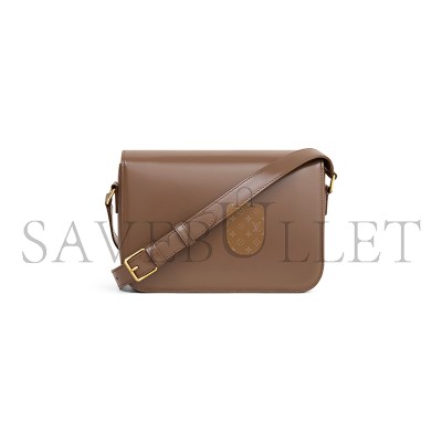 CELINE MEDIUM CLASSIQUE TRIOMPHE BAG IN SHINY CALFSKIN 187363BF4.19BG (22.5*16.5*7.5cm)