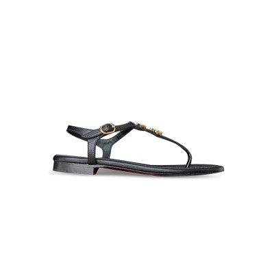 CHANEL SHEEPSKIN LEATHER WOMEN’S SANDALS BLACK