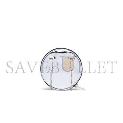PRADA GLOSSY LEATHER MINI CLUTCH 1NR003  (12*12*2cm) 