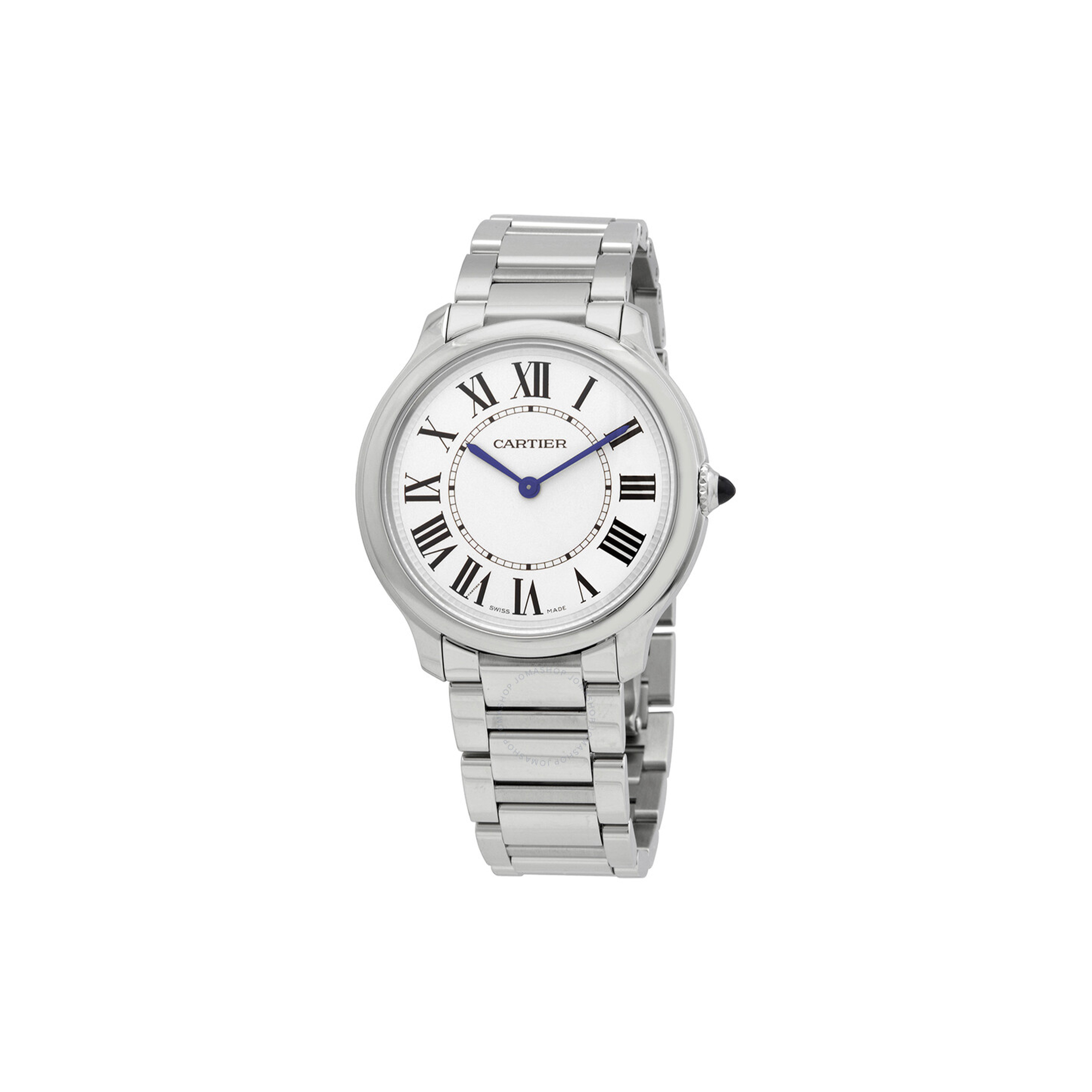 CARTIER RONDE MUST DE QUARTZ SILVER DIAL UNISEX WATCHITEM 36MM WSRN0034