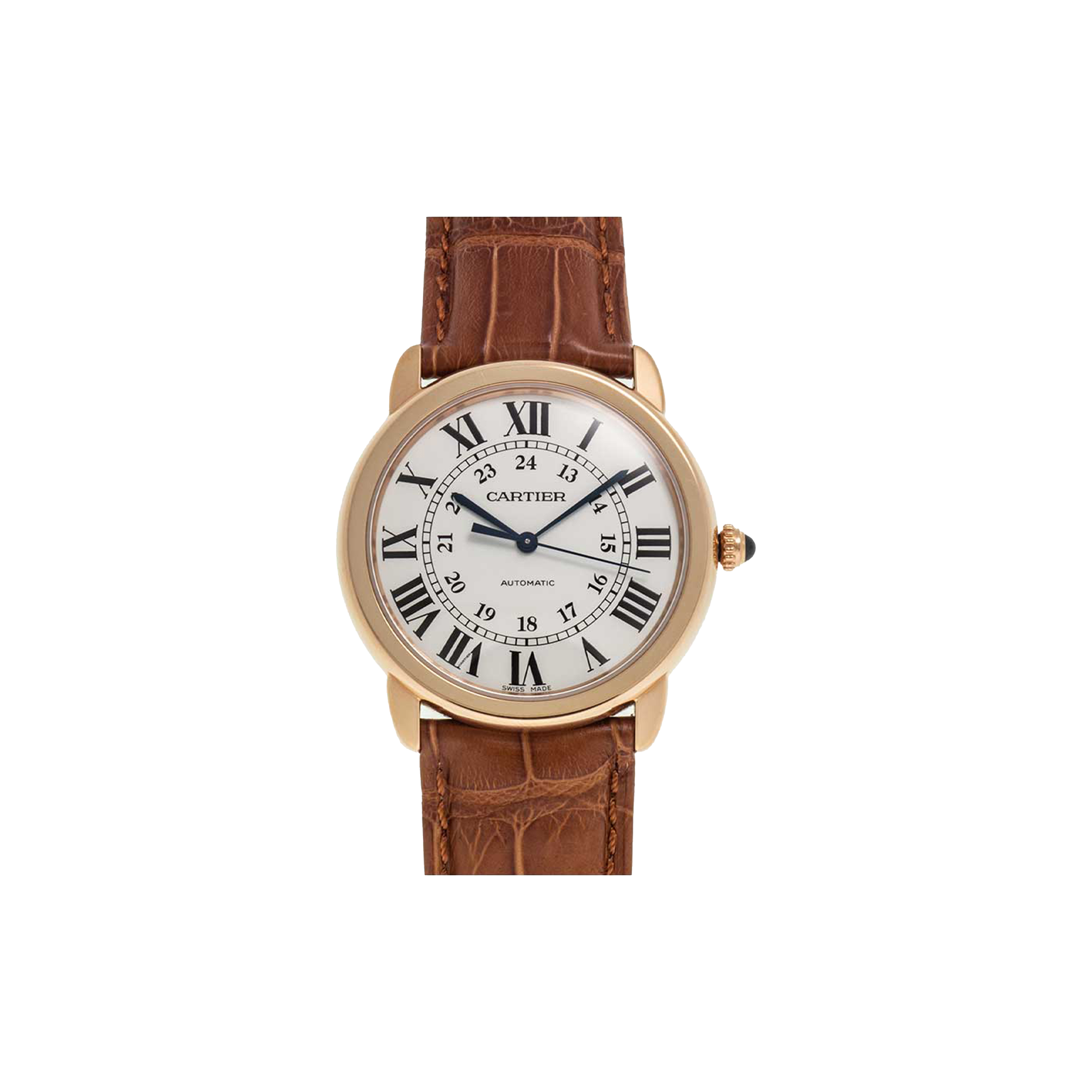 CARTIER RONDE SOLO ROSE GOLD WOMEN'S 36MM WATCH W2RN0008