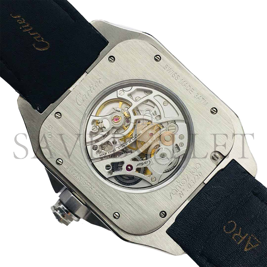 CARTIER SANTOS THREE-SIDED 45MM WATCH WM505914