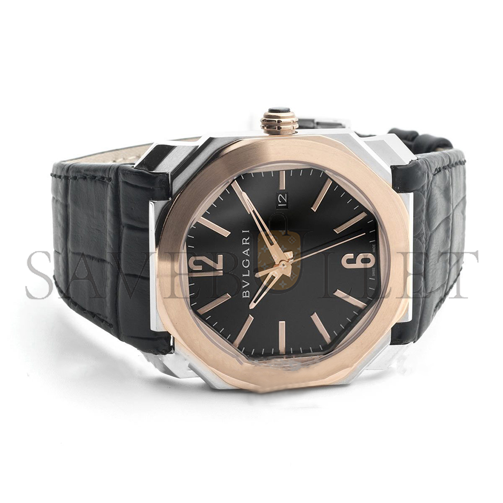 BVLGARI OCTO SERIES GOLD MEN'S MECHANICAL 41MM WATCH 007021