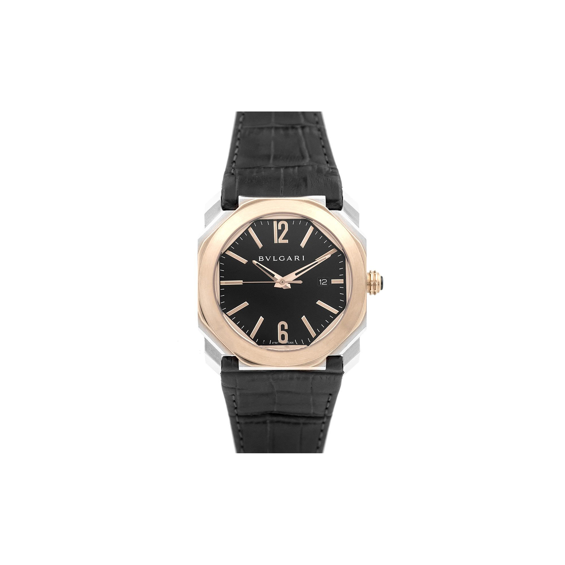 BVLGARI OCTO SERIES GOLD MEN'S MECHANICAL 41MM WATCH 007021