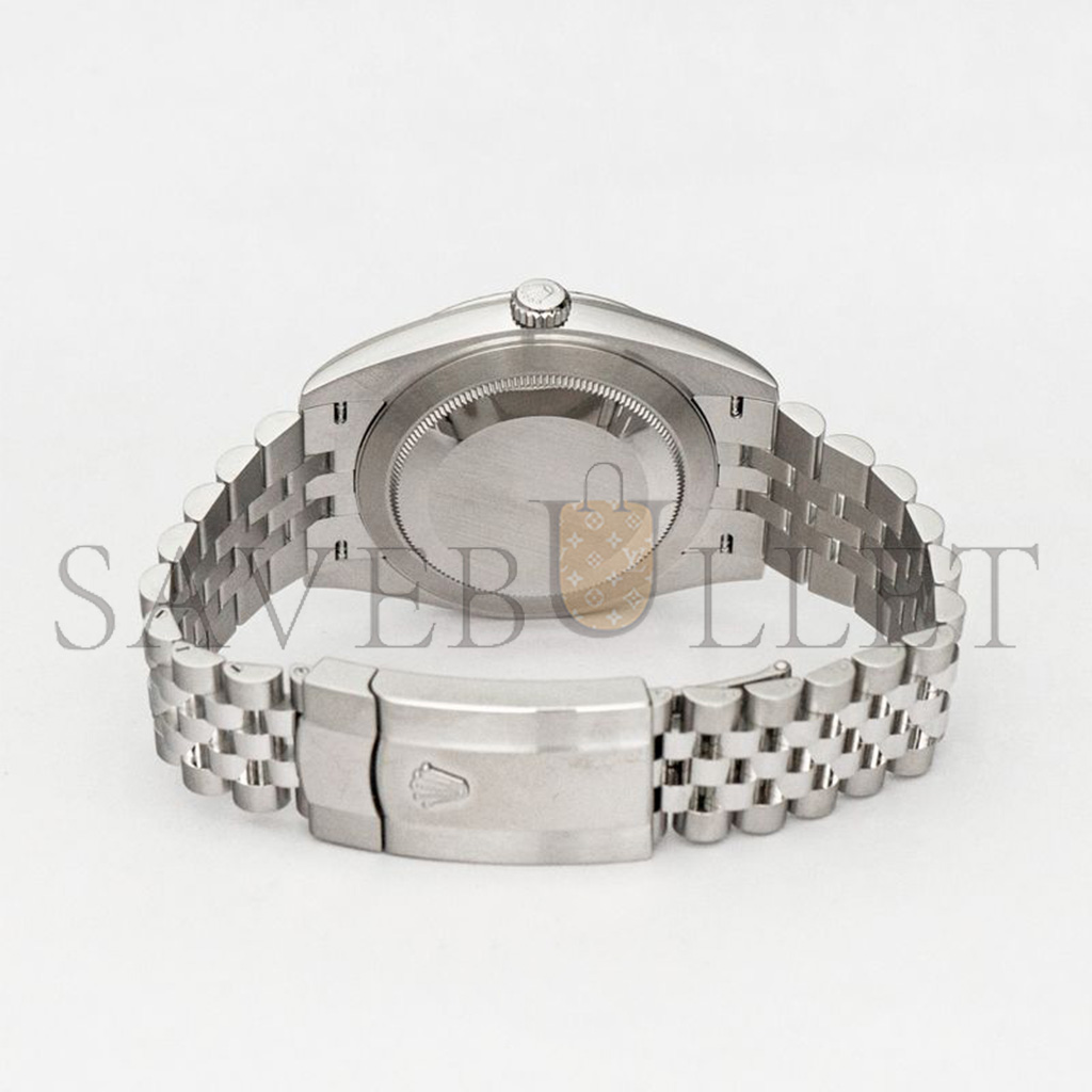 ROLEX DATEJUST SERIES BLUE DIAL MEN'S 18KT WHITE GOLD AUTOMATIC 41MM WATCH 126334-0032