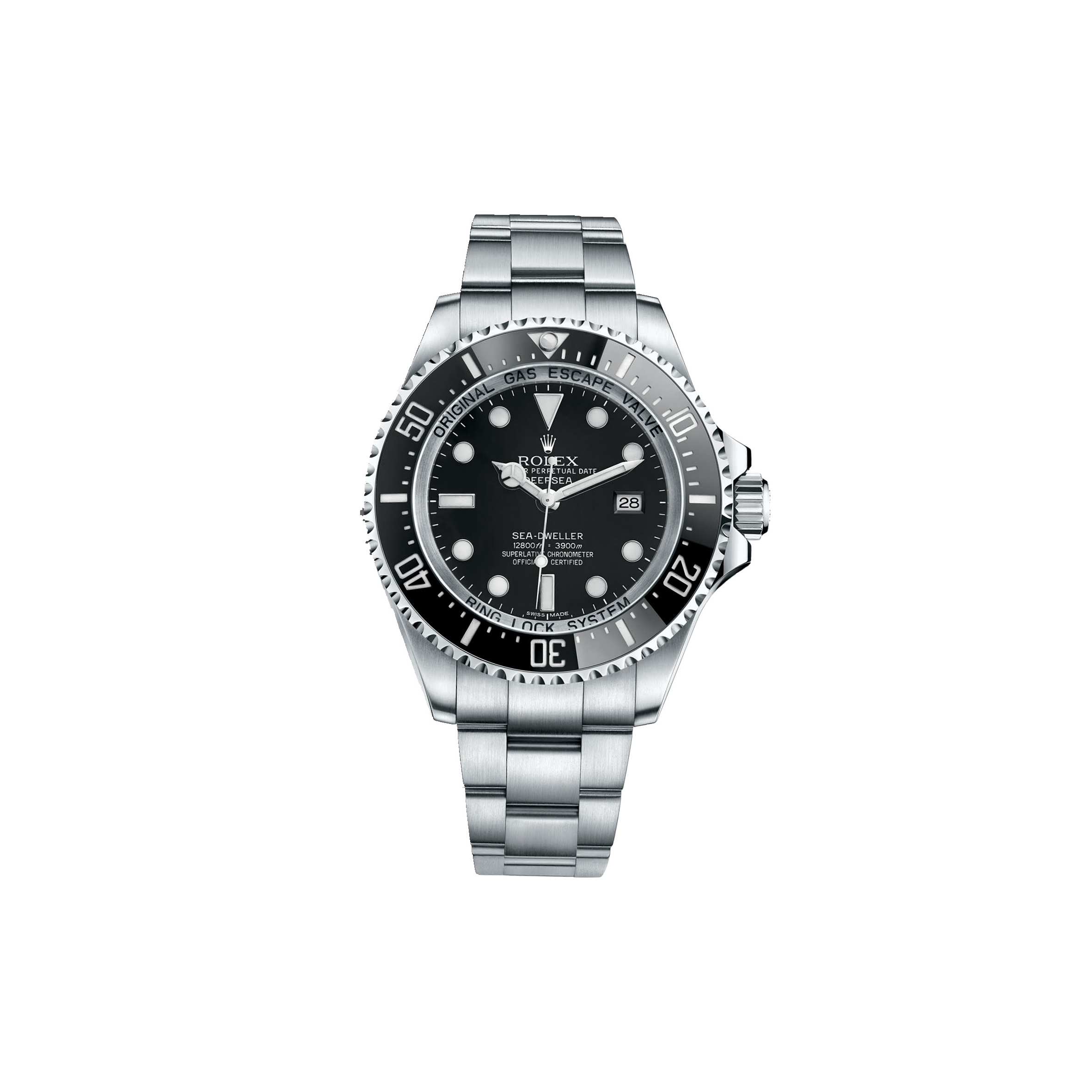 ROLEX SEA-DWELLER 44 STAINLESS STEEL BLACK FACE 44MM WATCH 116660-0001