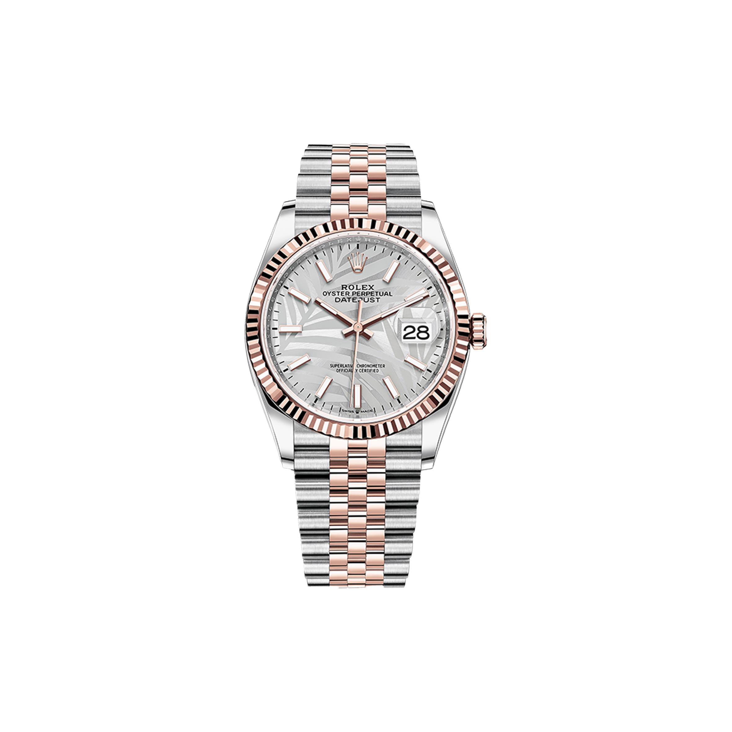ROLEX DATEJUST SILVE DIAL 36MM WATCH 126231-0031