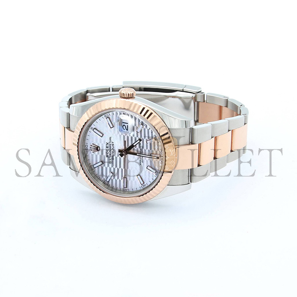 ROLEX DATEJUST SILVER DIAL 41MM WATCH 126331-0018