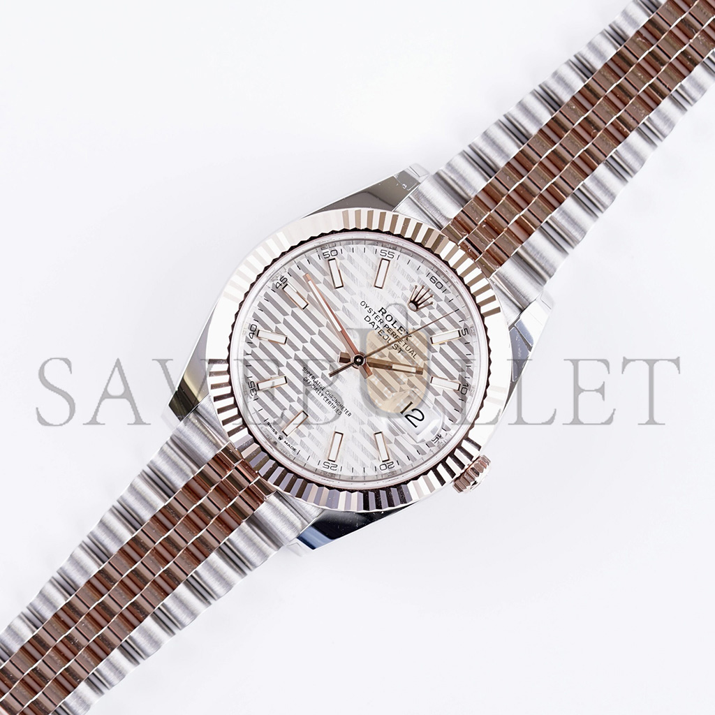 ROLEX DATEJUST SILVER DIAL 41MM WATCH 126331-0018