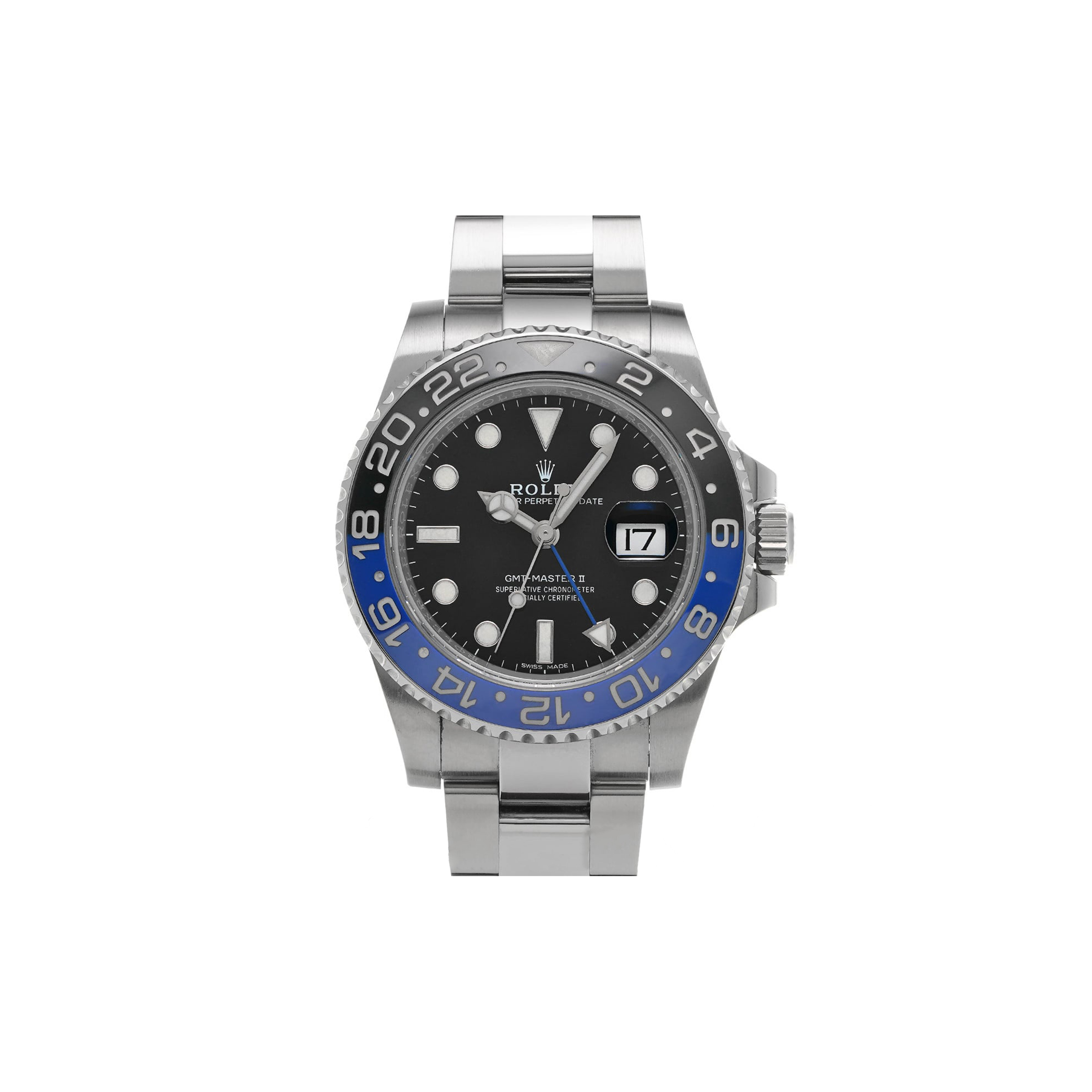 ROLEX GMT-MASTER II 40MM WATCH 116710BLNR