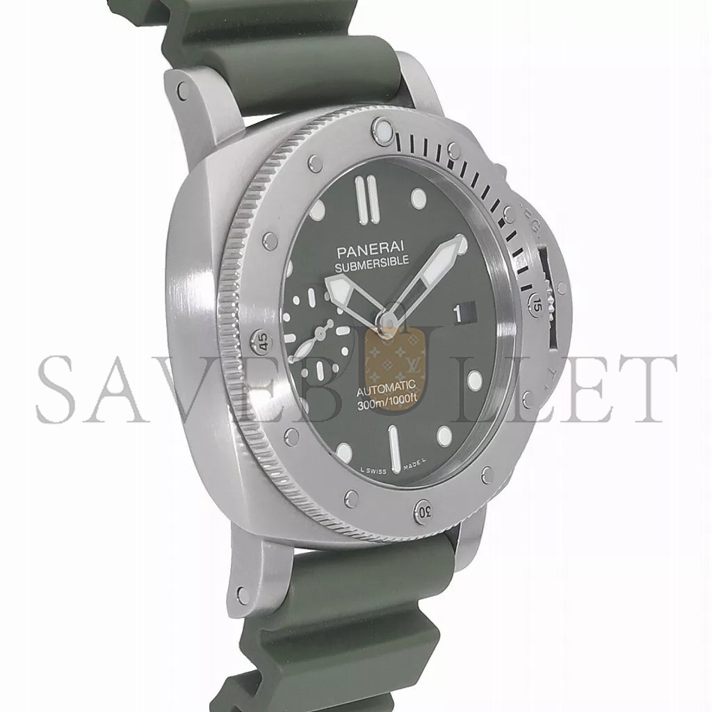 PANERAI LUMINOR SUBMERSIBLE GREEN DIAL 42MM WATCH PAM01055