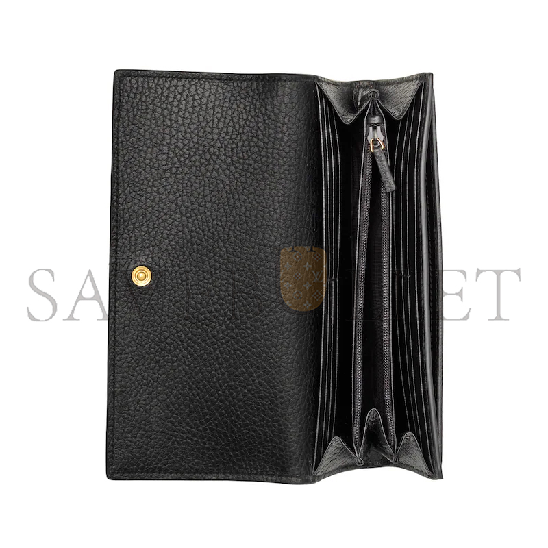 GUCCI GG MARMONT BI-COLOR CONTINENTAL WALLET 456116 (10*19*3.5cm)