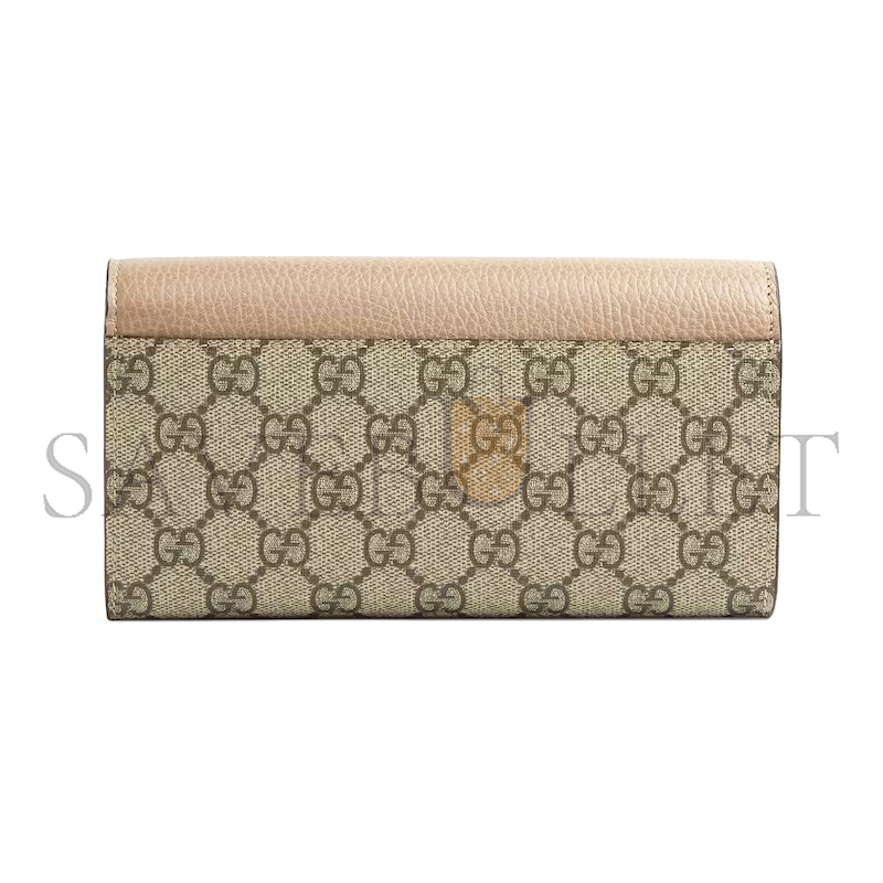GUCCI GG MARMONT BI-COLOR CONTINENTAL WALLET 456116 (10*19*3.5cm)