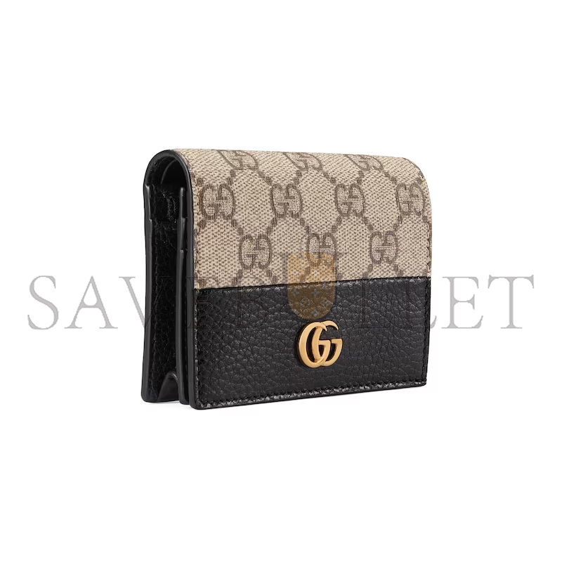 GUCCI GG MARMONT BI-COLOUR CARD CASE WALLET ‎658610(11*8.5*3cm)