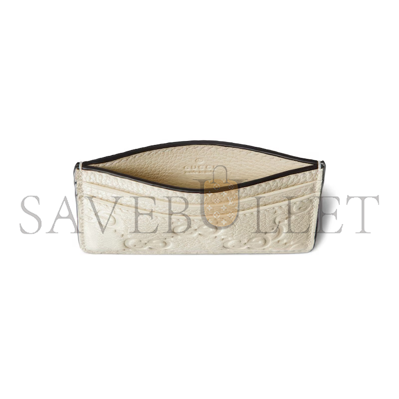 GUCCI GG EMBLEM CARD CASE 815883 (10*7cm)