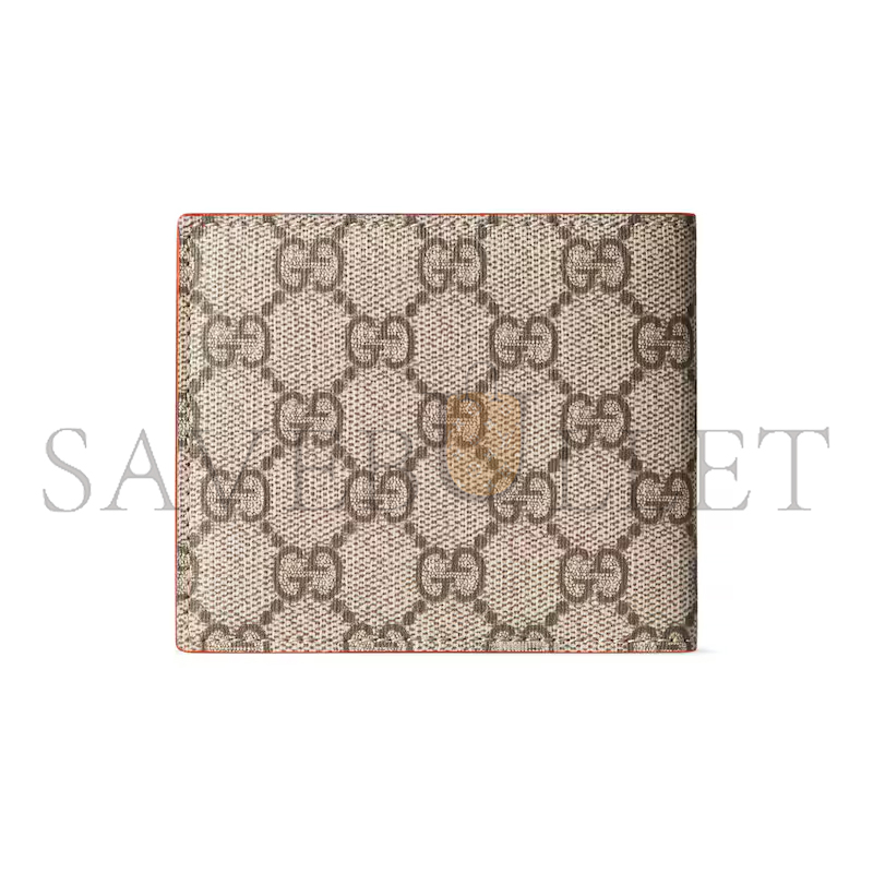 GUCCI ORANGE INTERIOR GG BI-FOLD WALLET ‎‎768243 (21*9cm)