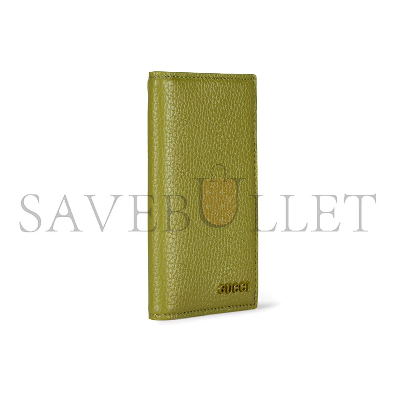 GUCCI GREY INTERIOR CARD CASE 817038 (15*12cm)