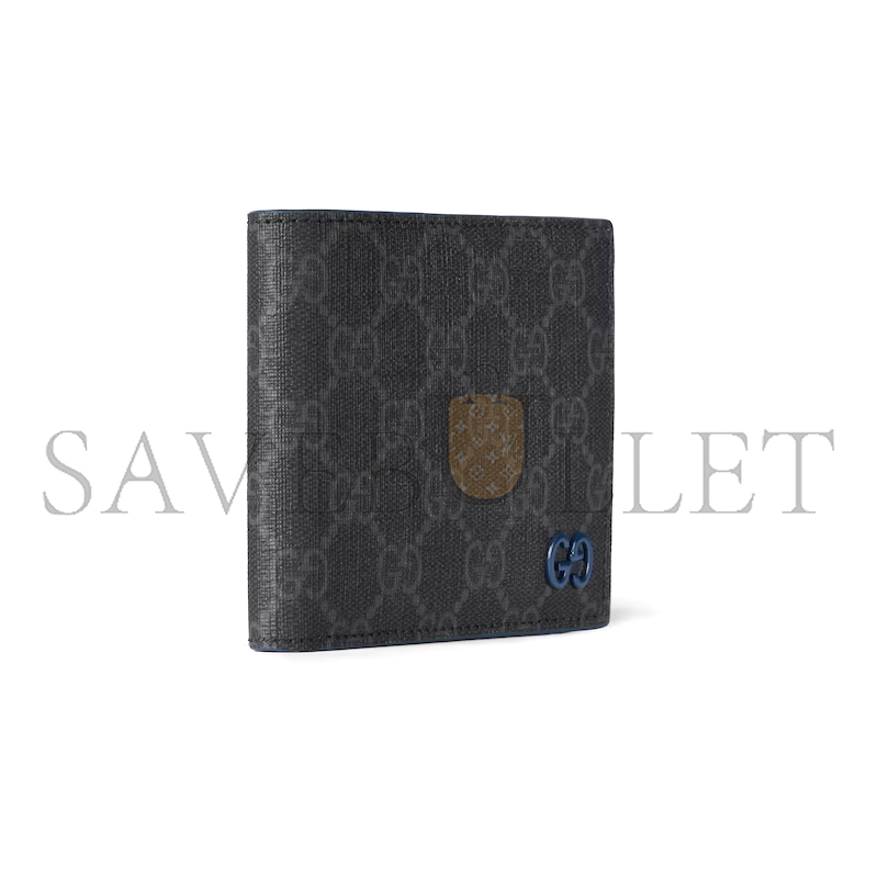 GUCCI BLUE INTERIOR GG COIN WALLET ‎768244 (21*9cm)