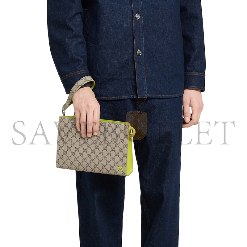 GUCCI BI-COLOR SMALL POUCH 768255 (26*18*6cm)
