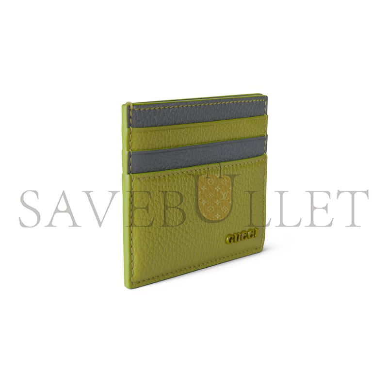 GUCCI BI-COLOR CARD CASE WITH GUCCI LOGO ‎817043 (10*8cm)