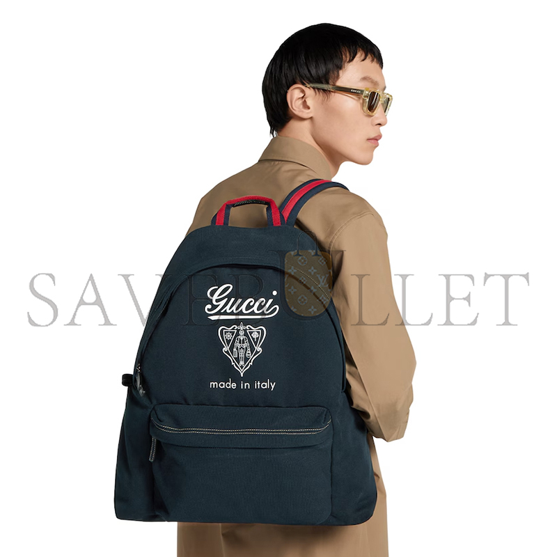 GUCCI PRINTED CANVAS MAXI BACKPACK ‎‎821643 (42*48*18cm)