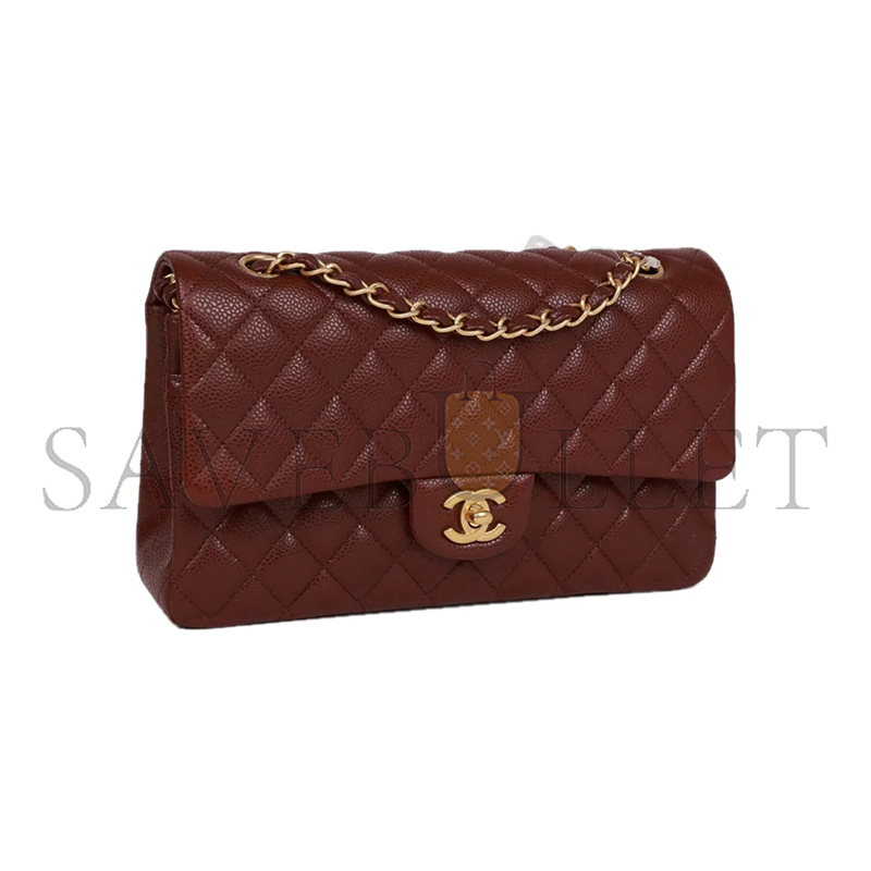 CHANEL CAVIAR QUILTED MEDIUM DOUBLE FLAP 1420325 (25.5*14*6.5cm)