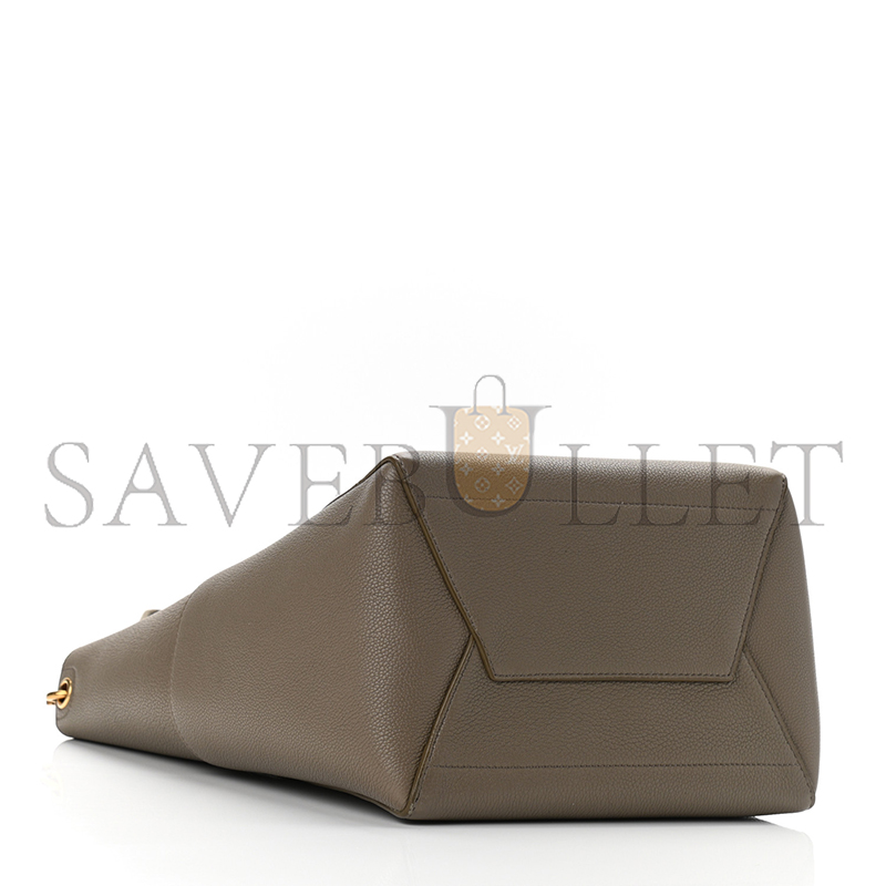 CELINE BUCKET BAG IN SANGLE SEAU PEBBLED CALFSKIN 176593AH4.19EC (33*23*17cm)