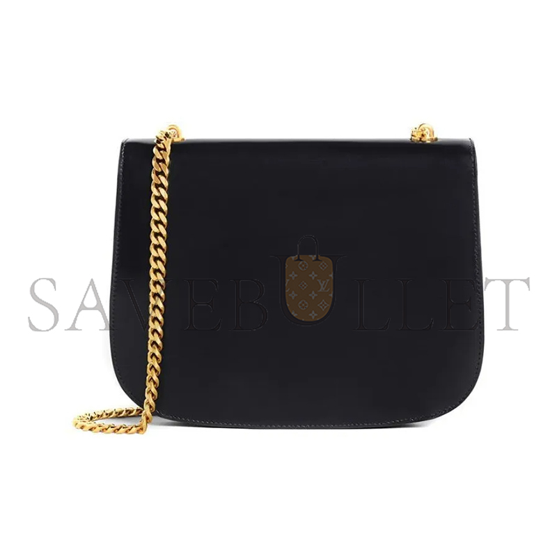 CELINE CHAIN BAG IN BESACE TRIOMPHE SHINY CALFSKIN 199273BF4.38NO (24.5*17*4cm)
