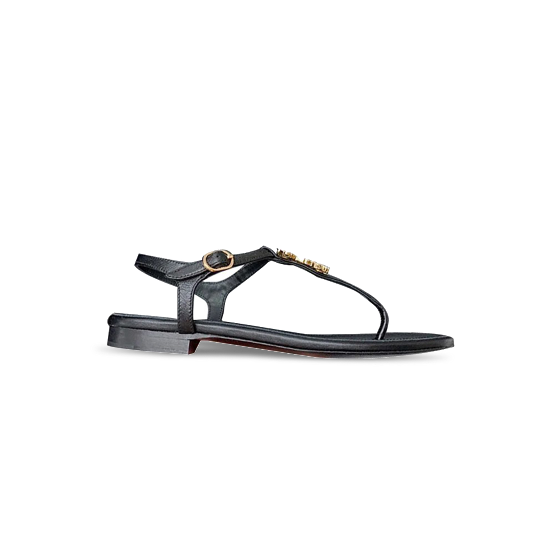 CHANEL SHEEPSKIN LEATHER WOMEN’S SANDALS BLACK