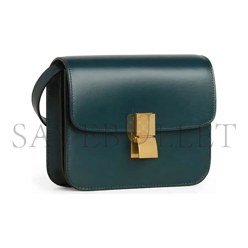 CELINE SHOULDER BAG IN TEEN CLASSIC POLISHING CALFSKIN 192523DLS.31AN (18.5*15.5*6cm)