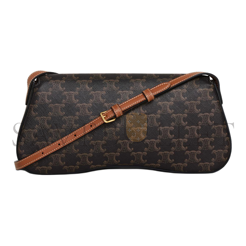 CELINE MEDIUM TEEN CELINE LOLA IN TRIOMPHE CANVAS AND CALFSKIN 115533FN1.04LU (28*12*5cm)