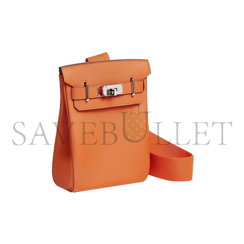 HERMES MASTER HAC A DOS PM BACKPACK TOGO LEATHER SILVER HARDWARE H083589CK93 (28*18*8cm)