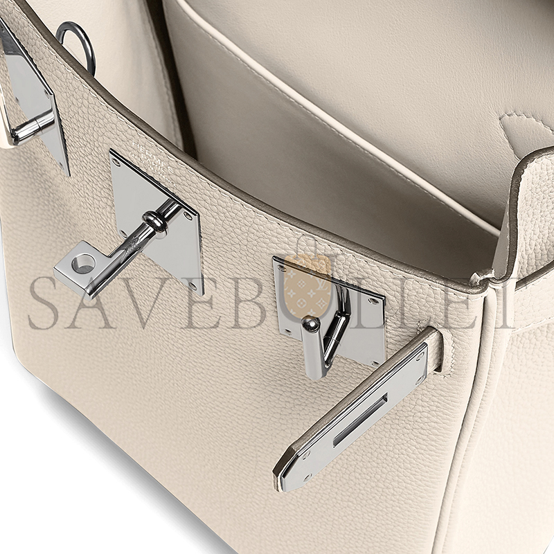 HERMES MASTER HAC A DOS PM BACKPACK TOGO LEATHER SILVER HARDWARE H083589CK10 (28*18*8cm)