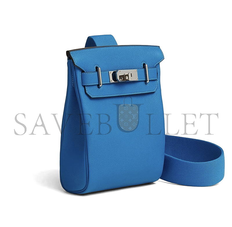 HERMES MASTER HAC A DOS PM BACKPACK TOGO LEATHER SILVER HARDWARE H083589CKY1 (28*18*8cm)