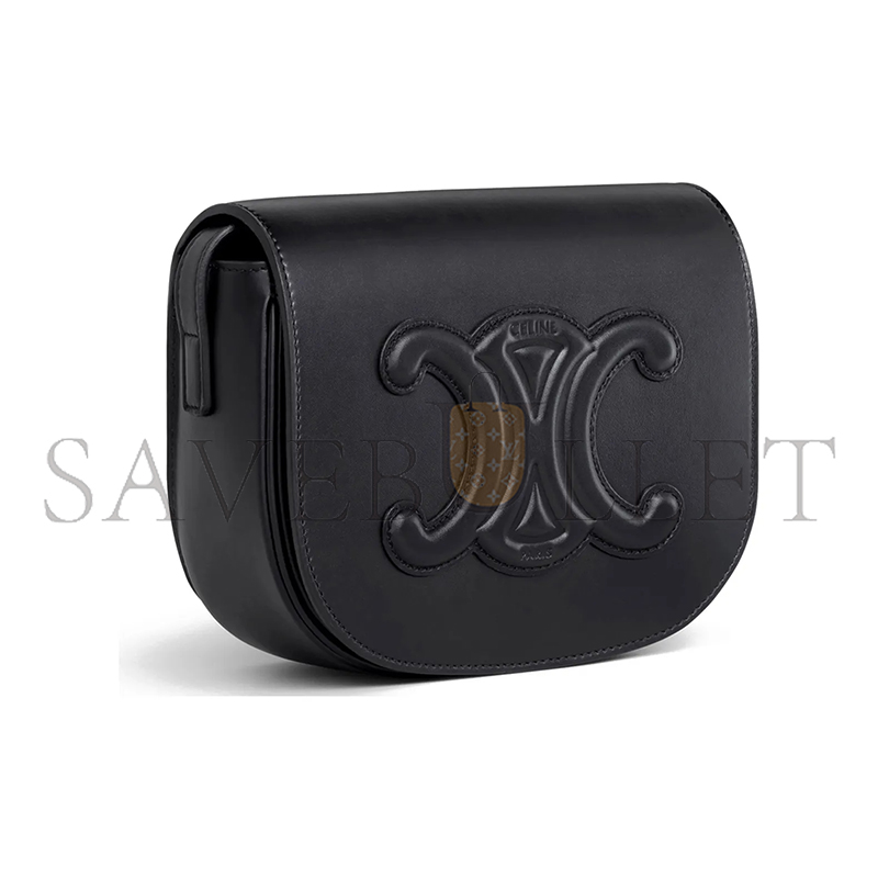 CELINE CROSSBODY IN FOLCO CUIR TRIOMPHE SMOOTH COWHIDE 198263DU3.38NO (18.5*15*7cm)