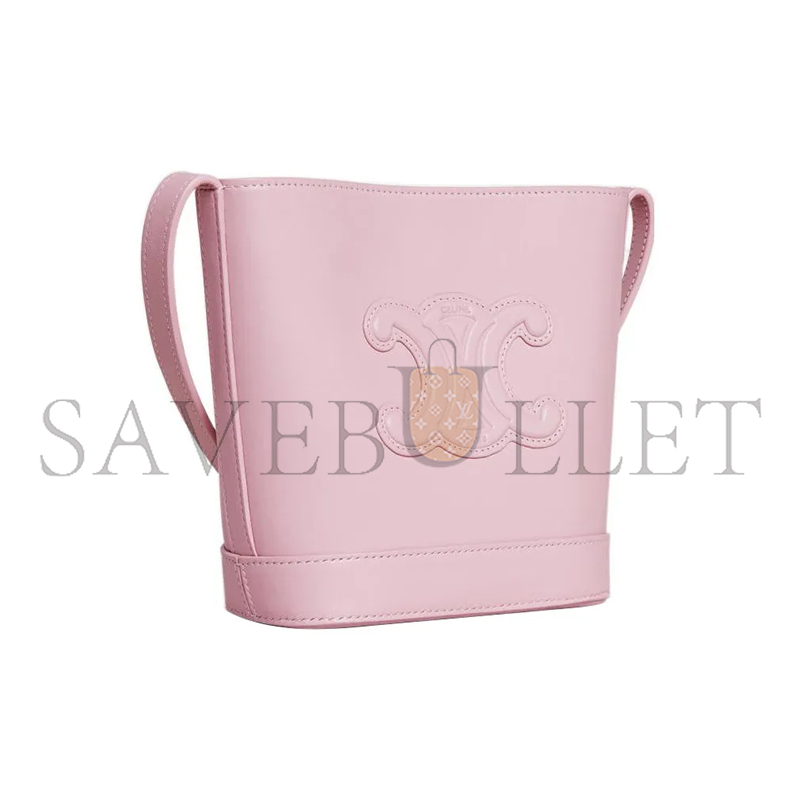 CELINE MINI BUCKET BAG IN CUIR TRIOMPHE SMOOTH COWHIDE 1004333DU3.24LP (19.5*16*7cm)