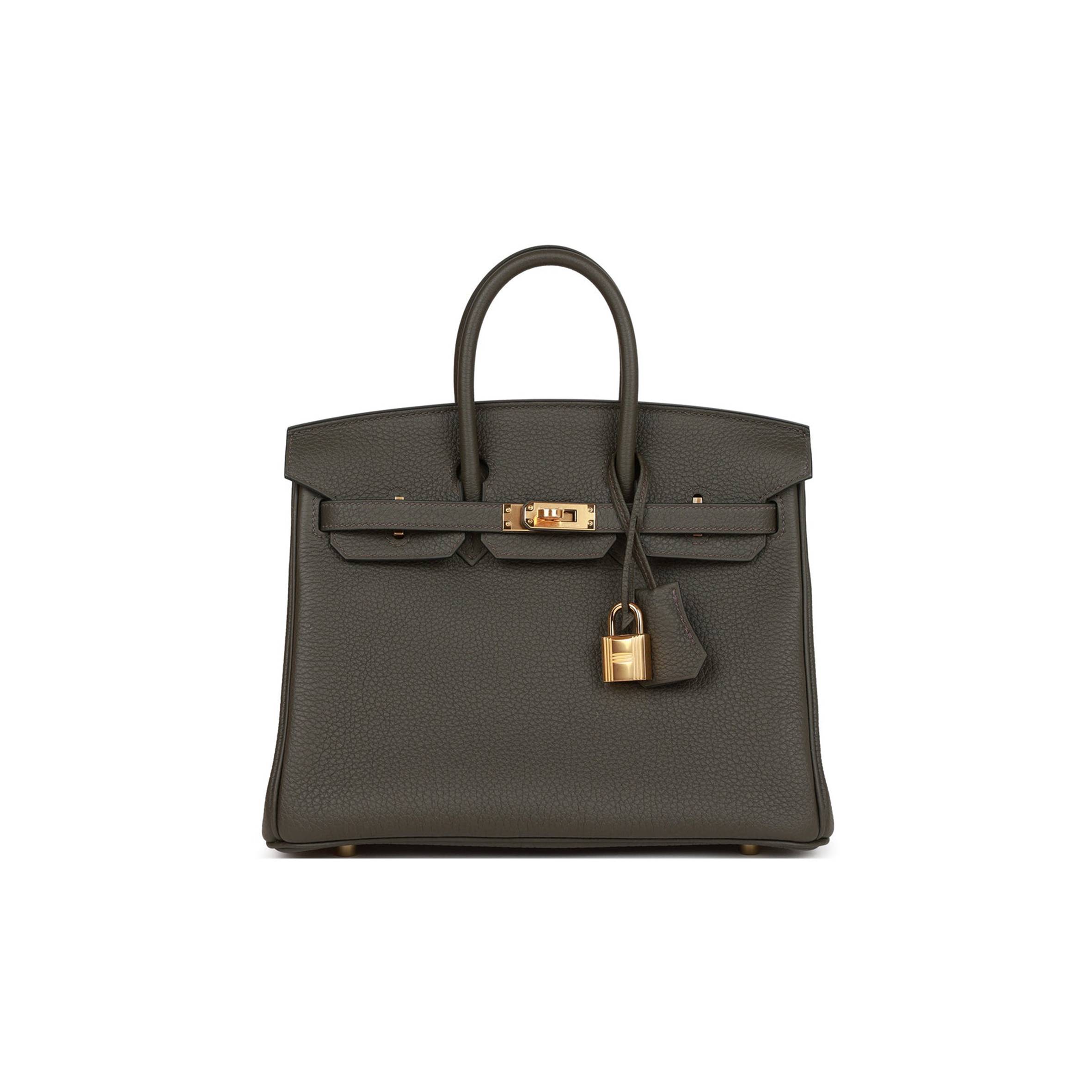 HERMES MASTER BIRKIN 25 VERT DE GRIS TOGO GOLD HARDWARE HANDMADE (25cm)