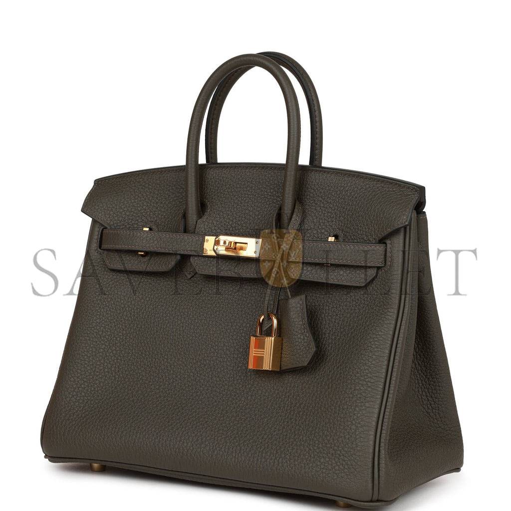 HERMES MASTER BIRKIN 25 VERT DE GRIS TOGO GOLD HARDWARE HANDMADE (25cm) HERMES MASTER BIRKIN 25 VERT DE GRIS TOGO GOLD HARDWARE HANDMADE (25cm)