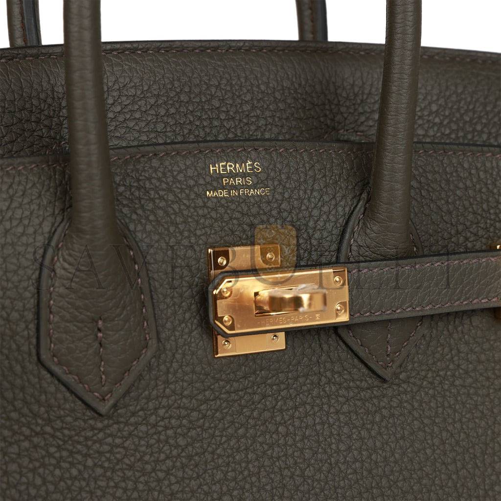 HERMES MASTER BIRKIN 25 VERT DE GRIS TOGO GOLD HARDWARE HANDMADE (25cm) HERMES MASTER BIRKIN 25 VERT DE GRIS TOGO GOLD HARDWARE HANDMADE (25cm)